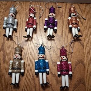 Set Of 7 Nutcracker Ornaments